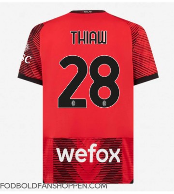 AC Milan Malick Thiaw #28 Hjemmebanetrøje 2023-24 Kortærmet